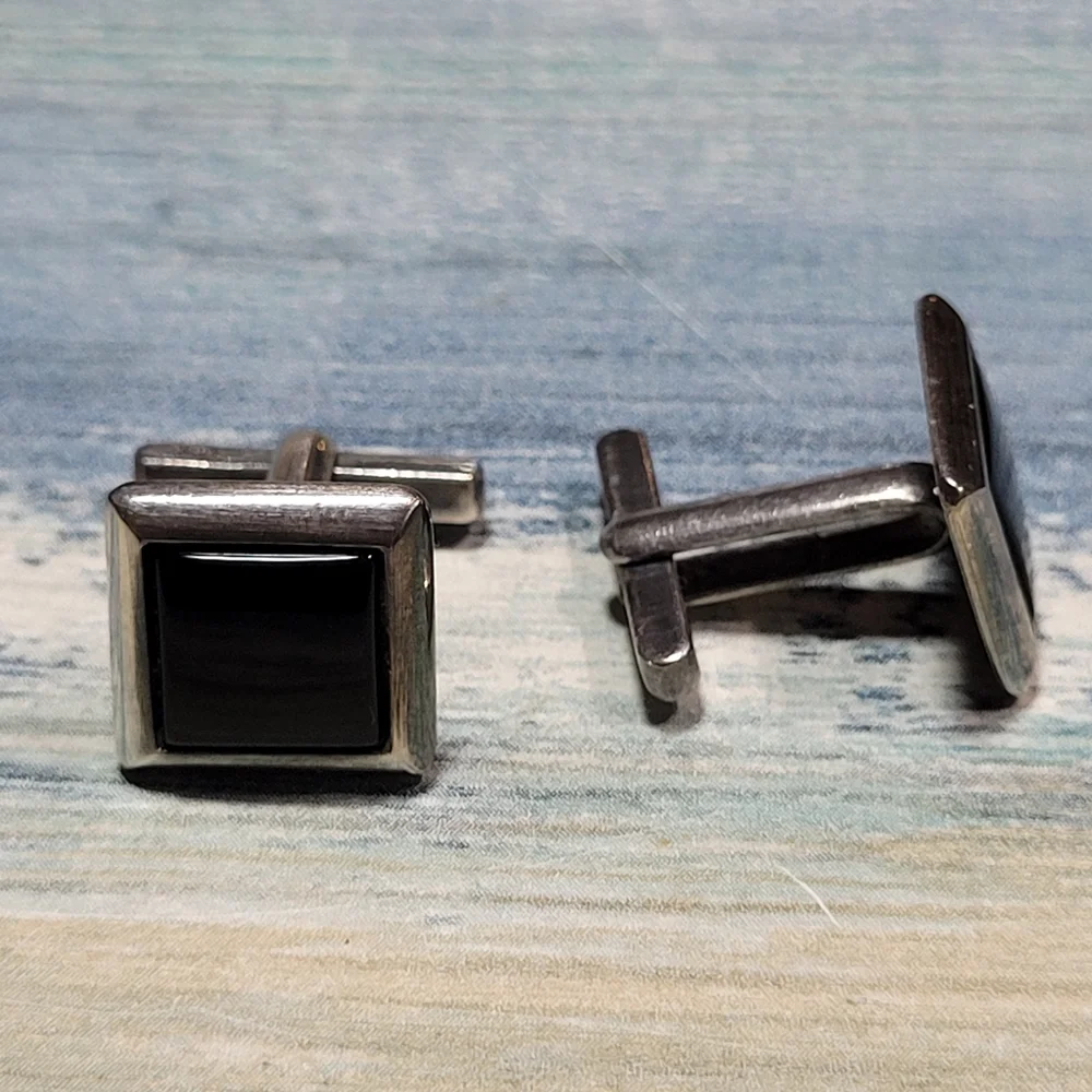 925 Square Cufflinks.